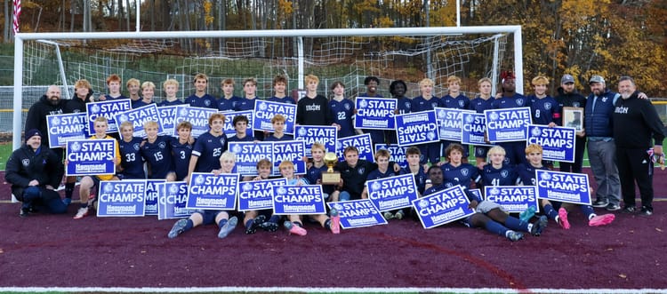 Yarmouth boys cap dramatic title run with OT win over Oceanside in Class B Final