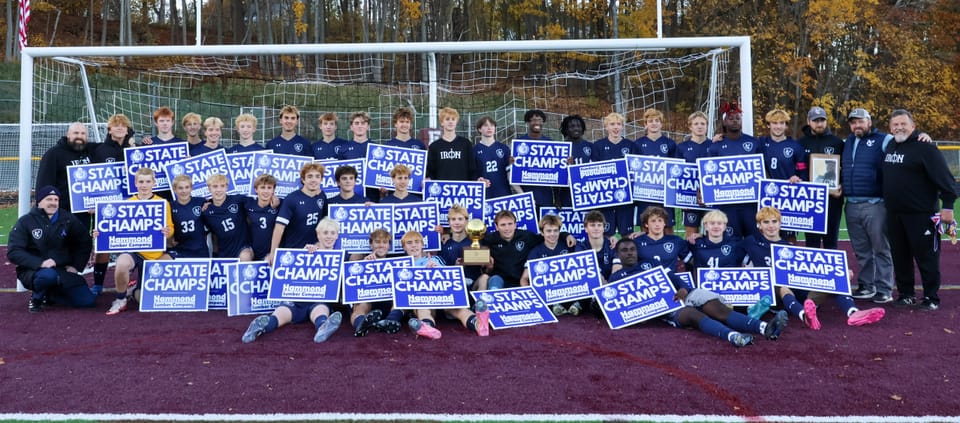 Yarmouth boys cap dramatic title run with OT win over Oceanside in Class B Final