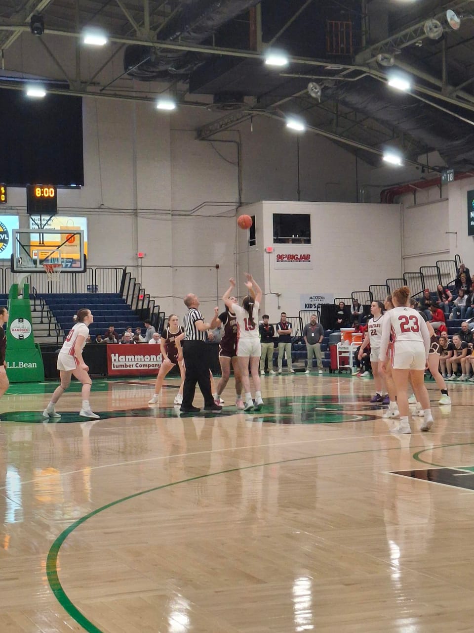 Sanford girls race to huge lead, eliminate Thornton Academy